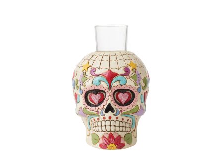 Day Of Dead Skull Candleholder Sale