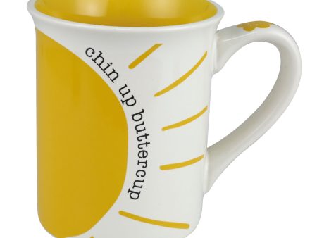 Chin Up Buttercup Mug 16 oz Cheap