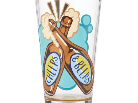 Cheers and Beers Pint Glass Discount