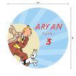 Tintin Theme Round Backdrop Sale