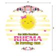 Sunshine Theme Girl Personalized Round Backdrop Hot on Sale