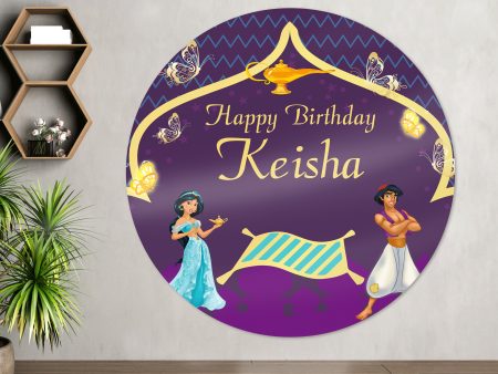 Aladdin Theme Customized  Round Backdrop Supply