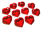 Top Shelf Gamer - Red Hearts (set of 10) Online Hot Sale