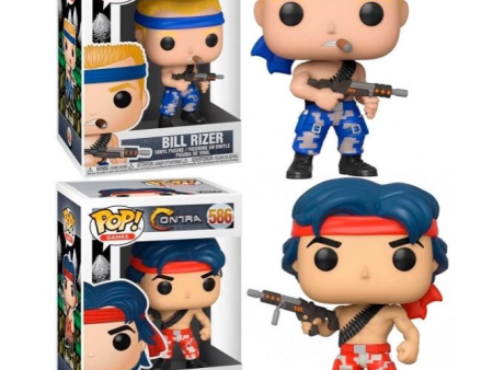 CONTRA: BILL RIZER 585 & LANCE BEAN 586 - FUNKO POP!-SET OF 2 Discount